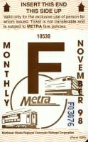November 1998 monthly ticket