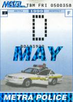May 1999 monthly ticket