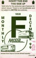 December 1999 monthly ticket