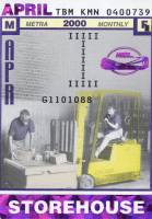 April 2000 monthly ticket