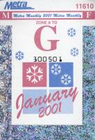 January 2001 monthly ticket