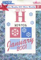 January 2001 monthly ticket