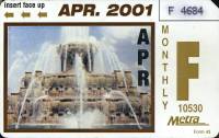 April 2001 monthly ticket