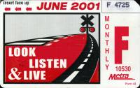 June 2001 monthly ticket