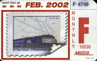 February 2002 monthly ticket