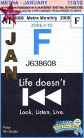 January 2008 monthly ticket