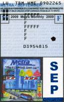 September 2009 monthly ticket