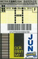 June 2010 monthly ticket