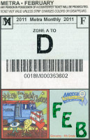 February 2011 monthly ticket