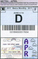 April 2011 monthly ticket