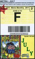 July 2011 monthly ticket