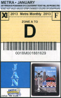 January 2013 monthly ticket