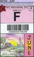 June 2013 monthly ticket