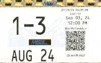 August 2024 monthly ticket