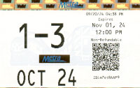 October 2024 monthly ticket