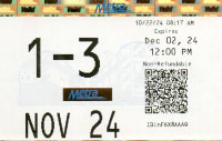 November 2024 monthly ticket