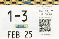 February 2025 monthly ticket