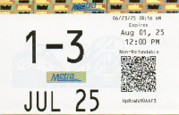 July 2025 monthly ticket