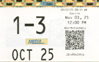 October 2025 monthly ticket