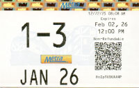 January 2026 monthly ticket