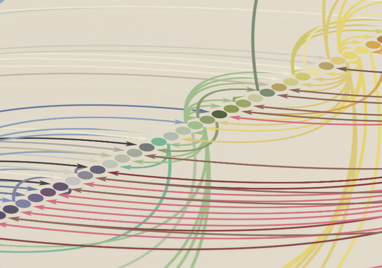 Color blends poster closeup